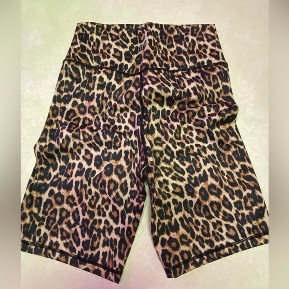 Til You Collapse leopard biker shorts. - Picture 2 of 3